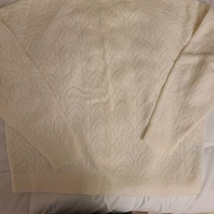 Uniqlo mock neck fancy knit sweater